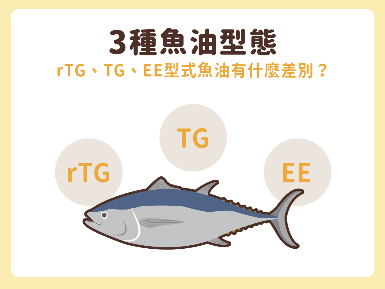 3種魚油型態：rTG、TG、EE型式有什麼差別？推薦選哪個？