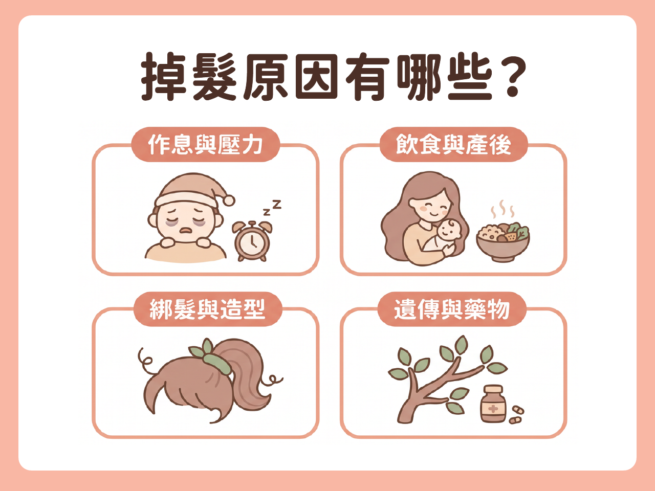 掉髮原因有哪些？